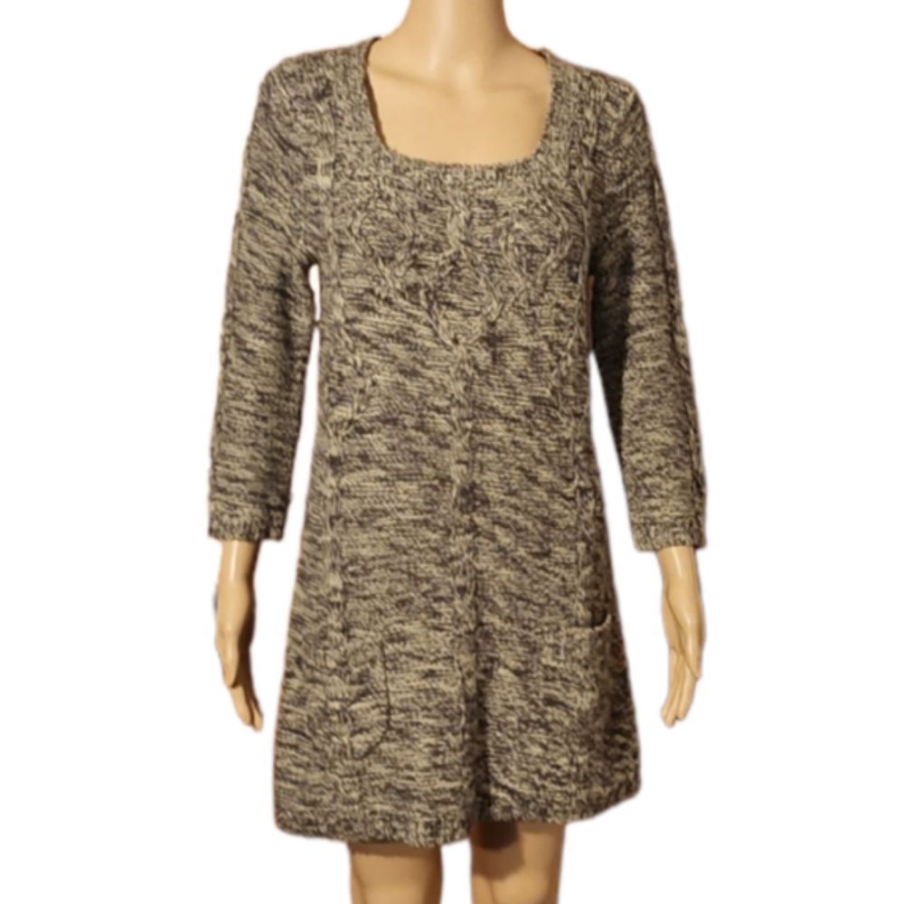Sweater Dress Multi Gray tones Womens Size Large